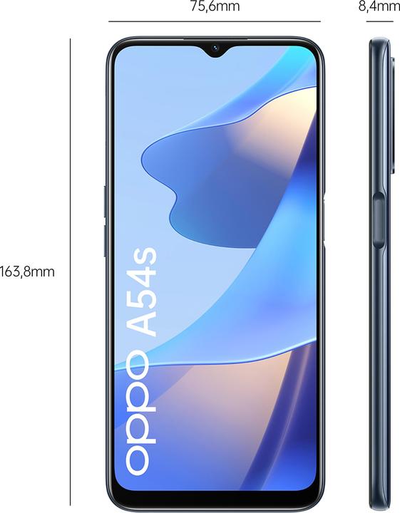 Actual product image OPPO A54s (128 GB, Crystal Black, 6.52", Dual SIM, 4G)