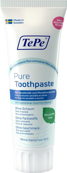 TePe Pure Zahnpasta ohne Geschmack Tb 75 ml (75 ml)