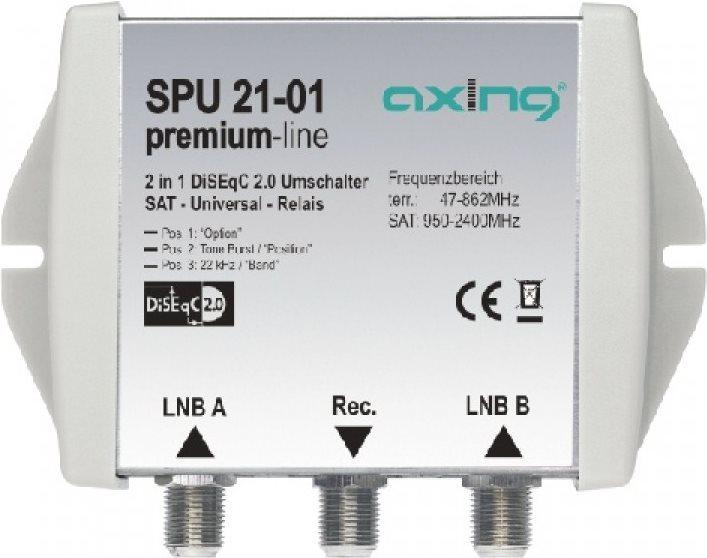 Produktbild Axing SPU 21-01 DiSEqC 2.0 Umschalter, 5,10cm (2") 1