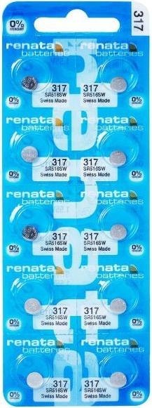 Energie-Label Renata 317 / SR516SW (10 Stk., SR62, 10.50 mAh)
