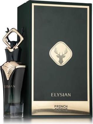 Actual product image Ameer Al Oud Fragrance World French Avenue Elysian Onyx Eau De Parfum for Men 80ml (Eau de parfum, 80 ml)