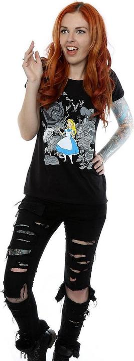 Immagine prodotto Alice In Wonderland Maglietta in cotone a fiori (L)