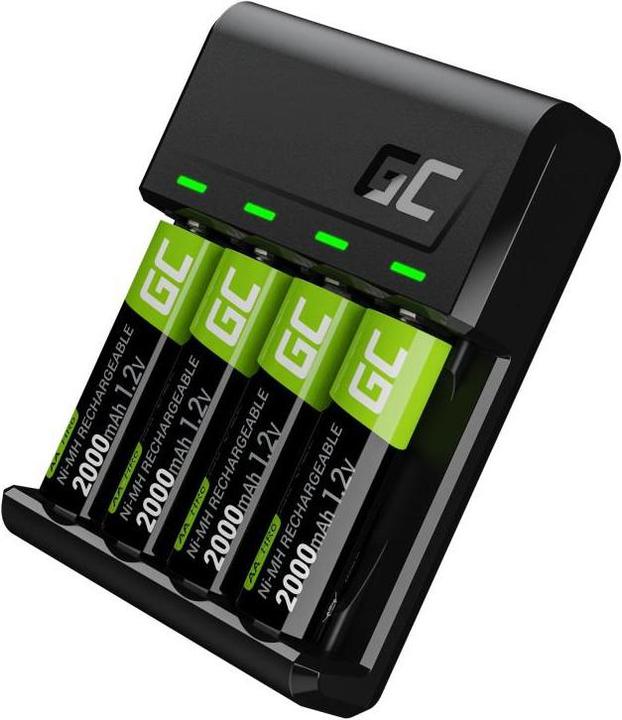 Actual product image GreenCell VitalCharger (GRSETGC01) (4 pcs., AA, 2000 mAh, Battery + charger)