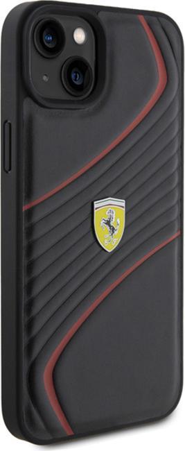 Produktbild Ferrari FEHCP15MPTWK iPhone 15 Plus 6.7" czarny/black hardcase Twist Metal Logo (Apple iPhone 15 Plus, Apple iPhone 14 Plus)