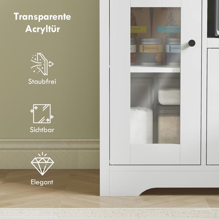 Actual product image Homcom Mikrowellenschrank Spanplatte Weiss