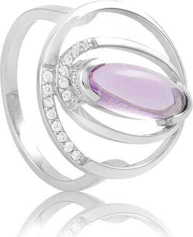 Breuning RING - LAVENDEL AMETHYST/Brill. 0,091 Ct. H/si (52, 585/14 K Gold)