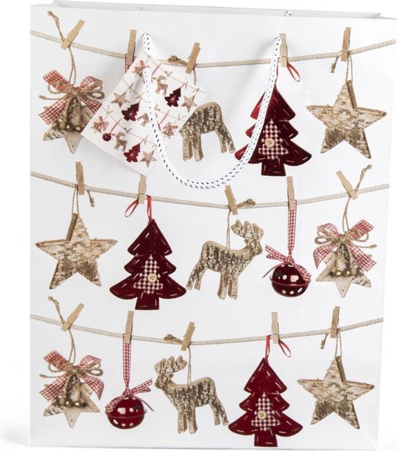 Produktbild MICA Living Geschenktasche - Weihnachten - ca. 18 x 23 x 10 cm (Geschenktüte)