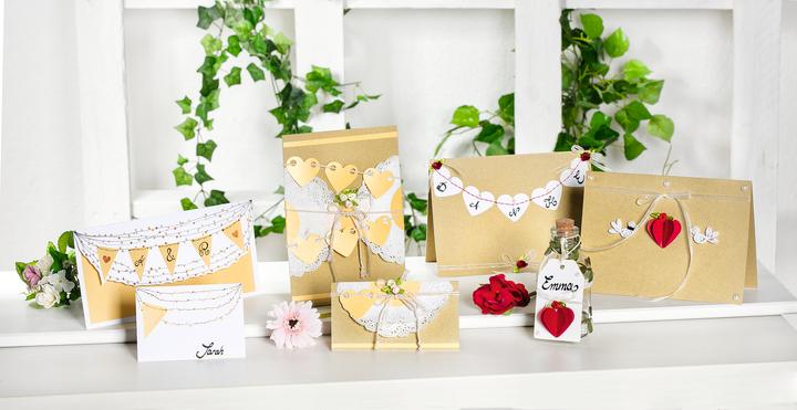 Produktbild Craft UK Limited XXL Doppelkarten mit Umschlägen "DIN Lang", 50 Stück (50 Stk.)