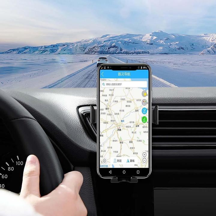 Image du produit cyoo Support pour voiture avec chargeur sans fil
