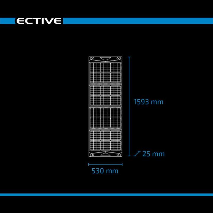 Actual product image Ective MSP 120 SunDock foldable solar panel 120W solar bag (120 W, 4.80 kg)