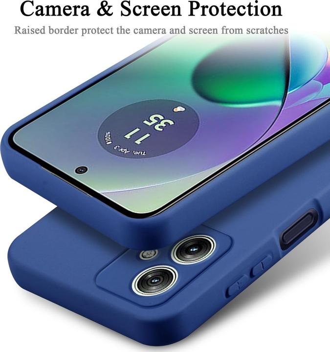 Produktbild Cadorabo Hülle für Motorola Moto G54 TPU im Liquid Schutz Silikon Design (Motorola Moto G54)