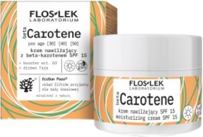 Actual product image Floslek FLOSLEK Beta Carotene Moisturizing Cream krem nawilżający z beta-carotene SPF15 50ml (50 ml, Day cream, SPF 15)