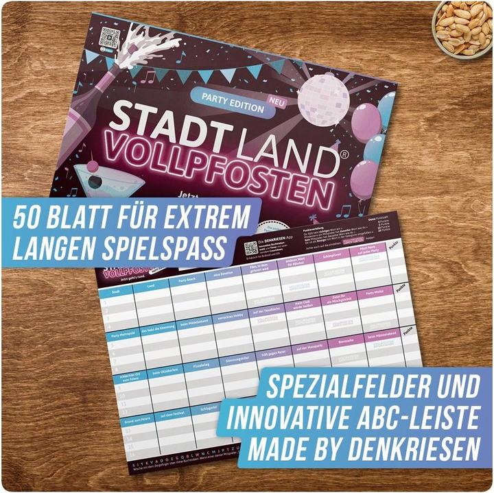 Produktbild Denkriesen Stadt Land Vollpfosten Party Edition (Deutsch)