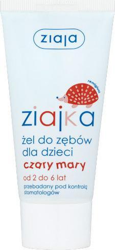 Ziaja Ziajka Czary Mary Tooth Gel - Tooth gel with fluoride and fruit flavor for children 50ml (50 ml)