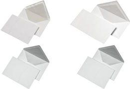 Actual product image Mailmedia Envelope, silk lining, B6, white wet glue, pointed flap, 80 gsm, white matt, gray silk- (B6, 1 x)