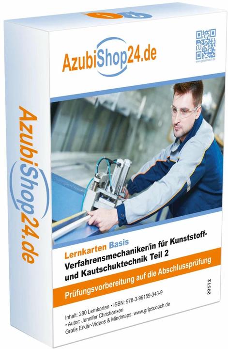 Produktbild AzubiShop24.de Basis-Lernkarten Verfahrensmechaniker für Kunststoff- und Kautschuktechnik Teil (Deutsch, Jennifer Christiansen, 2024)
