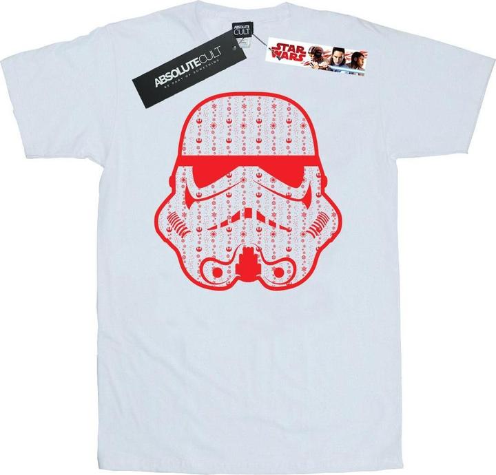 Star Wars Christmas Stormtrooper Helmet TShirt (XXL)