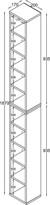 Produktbild VCM Megosa (20 x 17 x 187 cm)