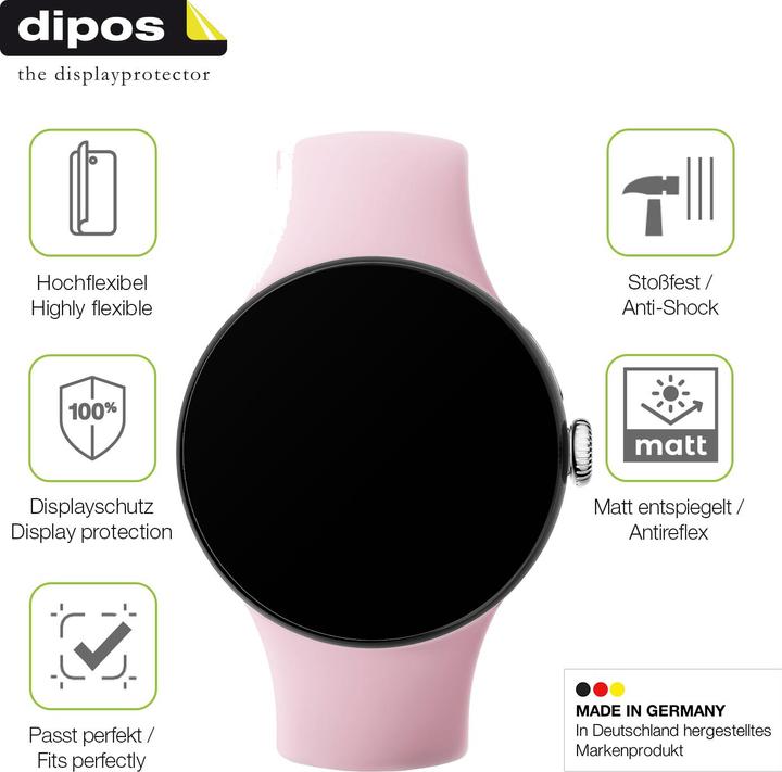 Immagine prodotto Dipos Pellicola protettiva opaca full cover per Google Pixel Watch 3 45 mm