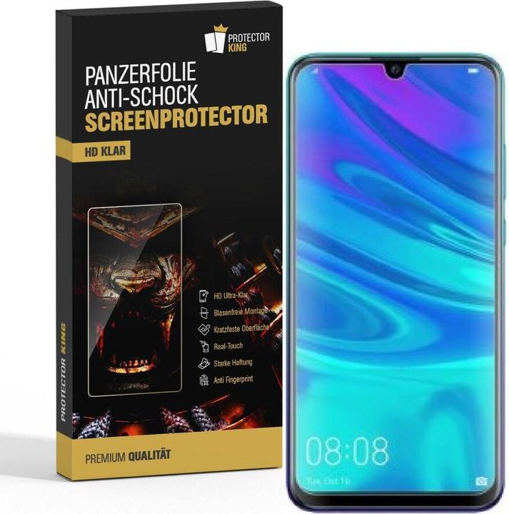 Actual product image Protectorking 2x Panzerfolie Anti-Shock HD Klar (2 Piece, Huawei P Smart+ (2019))