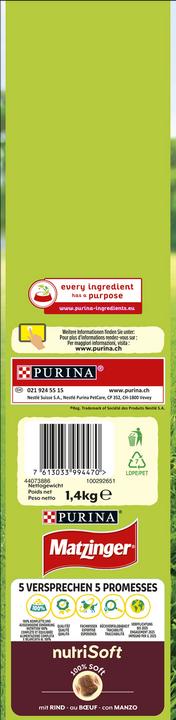 Produktbild Matzinger Mini Menu Nutri soft (Adult, 1 Stk., 1400 g)