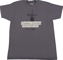 JACKSON Custom Guitar Tee, charcoal M (M)