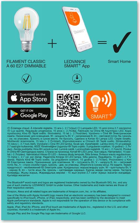Produktbild Ledvance Smart+ (E27, 6 W, 650 lm, 1 x, E)