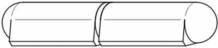 Produktbild Eneroid Bandrolle, Anschweissscharnier, 100x14 mm, 2-teilig, Stahl