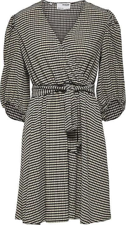 Image du produit Selected Femme Robe cache-coeur rayée (S)