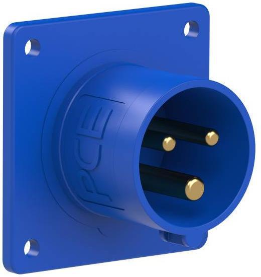Produktbild PCE 613-6 Anbaugerätestecker gerade 16A 3p 6h IP44 (CEE 16/3)