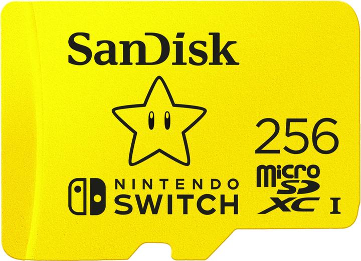 Image du produit SanDisk Nintendo Switch Card (256 Go, microSDXC, U3, UHS-I)