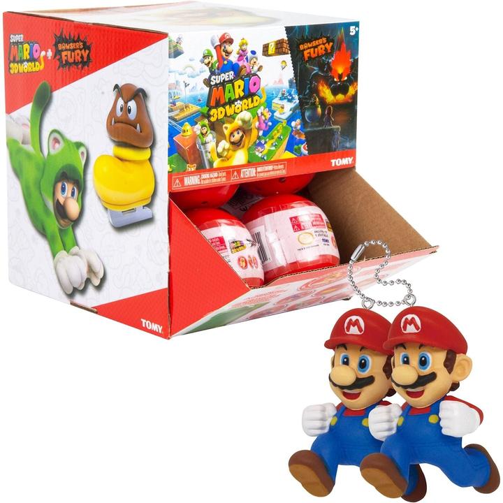 Tomy Super Mario 3D World ass. (24) 7-fach ass., Schlüsselanhänger