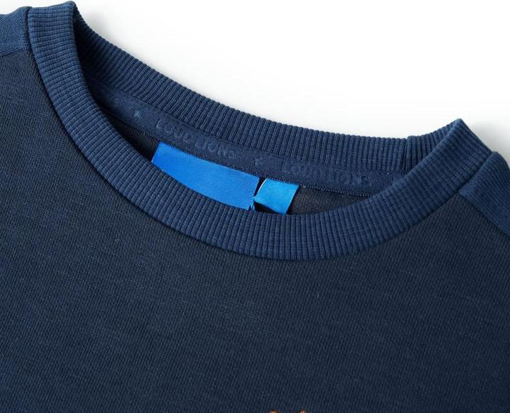 Actual product image VidaXL Children's sweatshirt navy blue melange 104,Material: 92 (104)