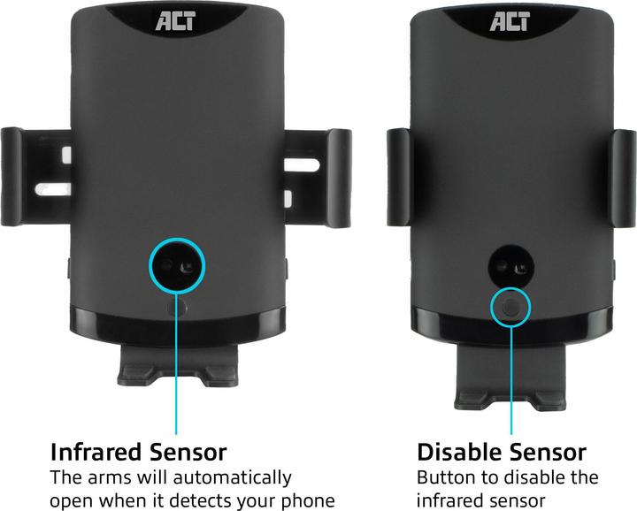 Immagine prodotto Supporto automatico per smartphone in auto con ricarica wireless