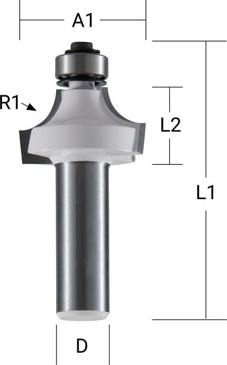 Productafbeelding Makita Snijder ronde randen 6mm