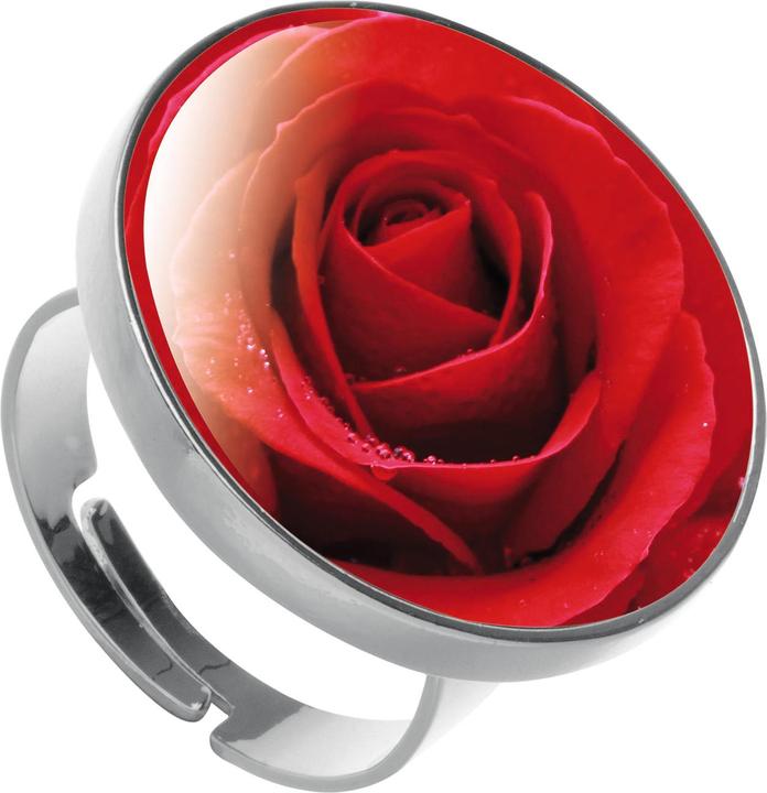 Produktbild Glorex Fingerring rund silberfarben Ø21mm