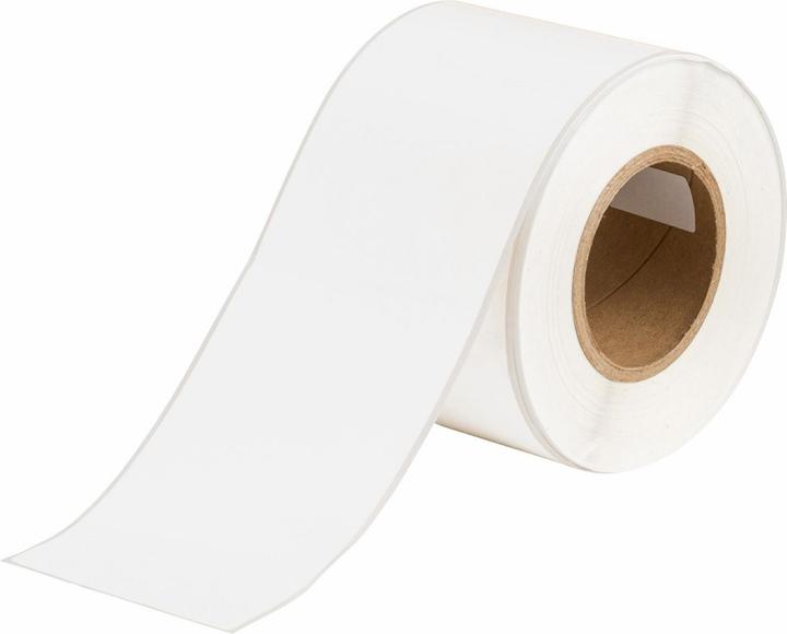 Actual product image Brady J40C-4000-2475, Inkjet polyester film, white, matt, 101.60 mm x 30.48 m, permanent, continuous