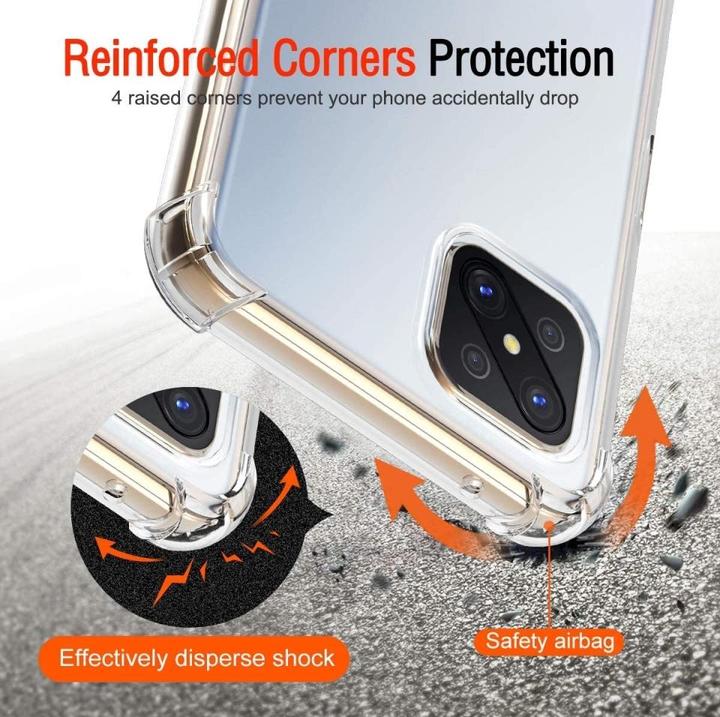 Immagine prodotto Screenguard Oppo Reno4 Z 5G Custodia Crystal Soft Airbag Bumper (Oppo Reno 4 Z 5G)