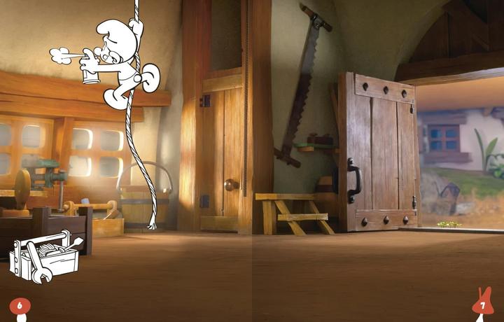 Image du produit Ravensburger Mon livre d'autocollants à colorier Les Schtroumpfs - Grand livre avec plus de 250 autocollants