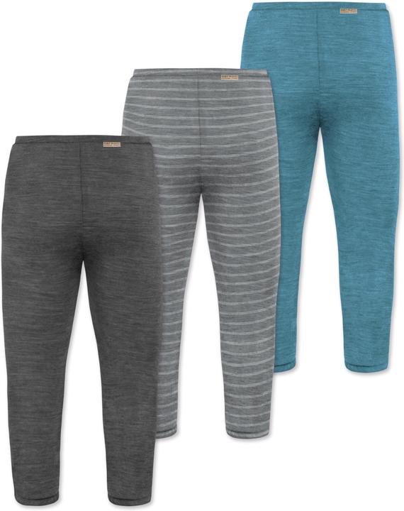 Immagine prodotto Normani Confezione da 3 pantaloni baby merino con piedini - 9543 (80)