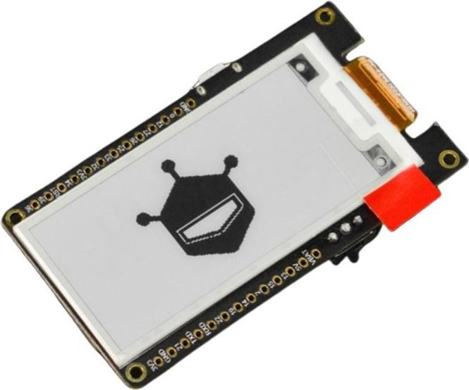 Actual product image DFRobot 250x122 2.13inch Black / White E-Ink Display Module with ESP32