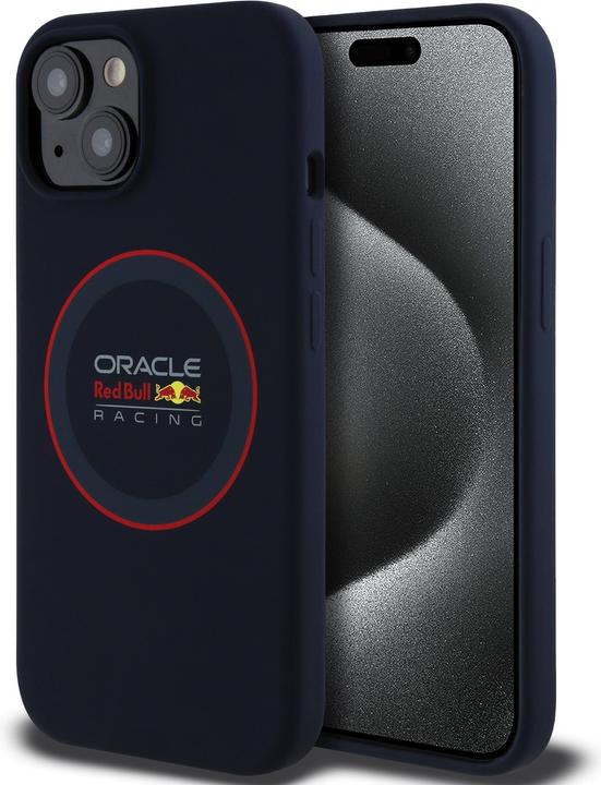 Produktbild Red Bull Hülle MagSafe Silikonhülle mit rotem Ring (Apple iPhone 15)