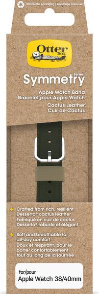 Actual product image OtterBox Symmetry Cactus Leather Watch Band for Apple Watch 9/8/7 41mm (41 mm, 38 mm, 40 mm, Vegan Leather)