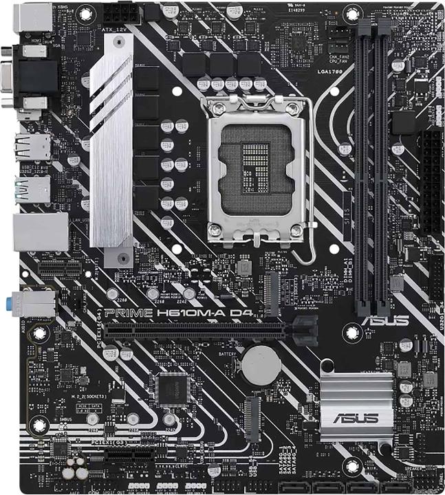 Productafbeelding ASUS PRIME H610M-A D4-CSM (LGA 1700, Intel H610M, mATX)