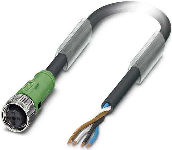 Produktbild Phoenix 1555677. Kabellänge: 15 m, Stecker: M12, Produktfarbe: Schwarz, Grau