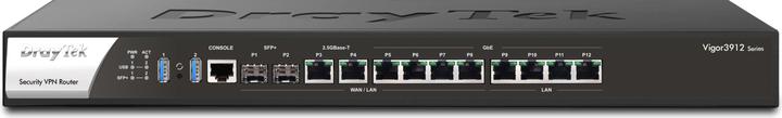 Produktbild Draytek Routeur Multiwan 15,6G 12 ports RJ + 2 SFP+