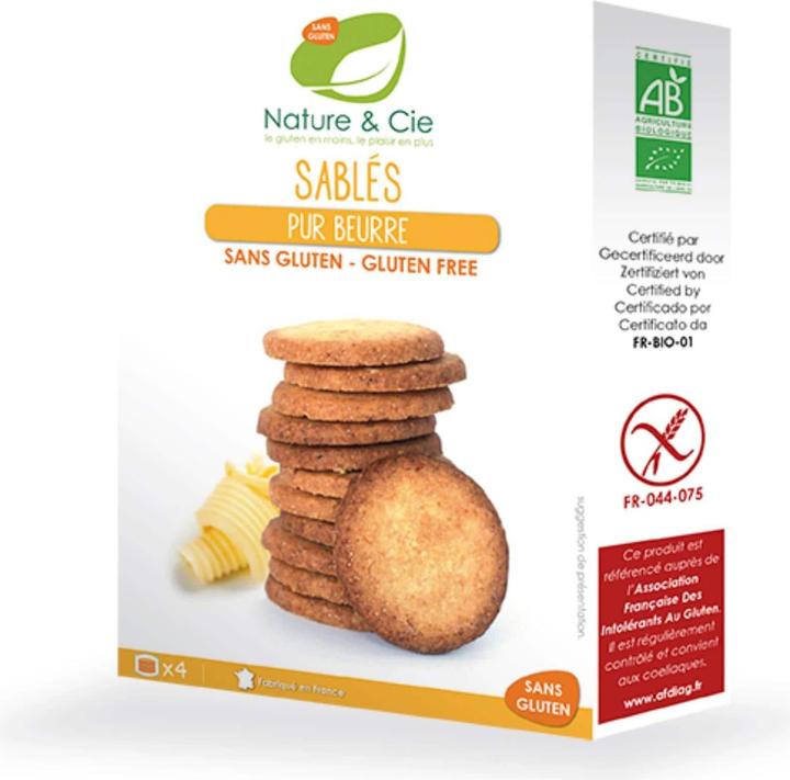 Immagine prodotto Nature et Cie Guetzli burro biologico sablés senza glutine 135 g (1 pz., 135 g)