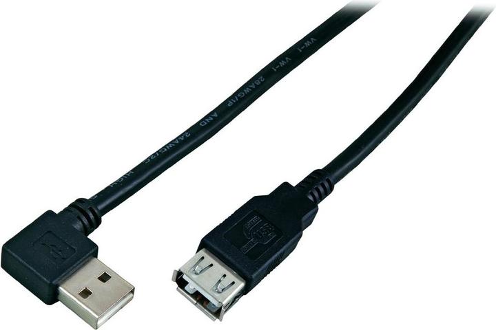 Actual product image EFB Elektronik K5246SW.1,8 USB Cable 1.8 m 2.0 USB A Black (K5246SW.1,8) (1.80 m, USB 2.0)