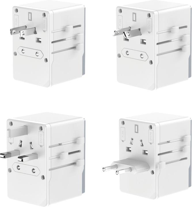 Produktbild Dudao A65Pro Universal Travel Adapter White