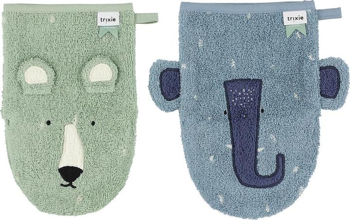 Actual product image Trixie Baby Pack of 2 washing gloves